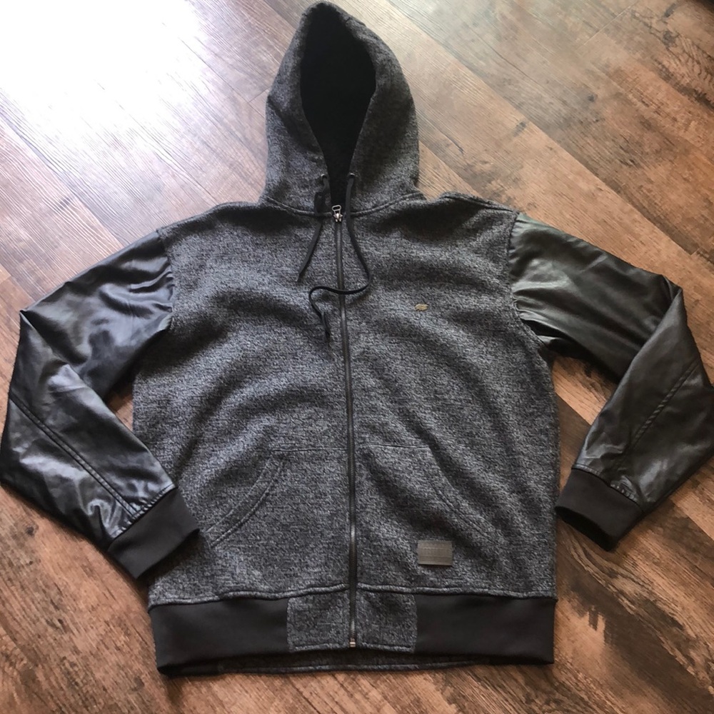 Rock Smith gray/black knit hooded jacket